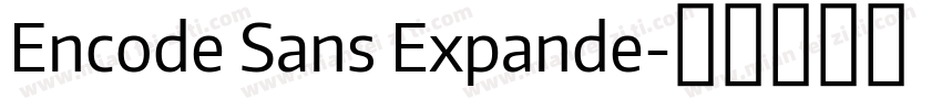 Encode Sans Expande字体转换